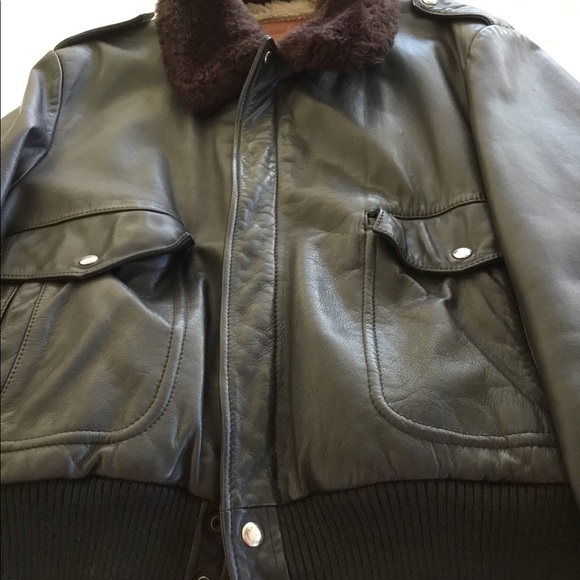 William Barry leather men’s bomber jacket.46 - Picture 3 of 5